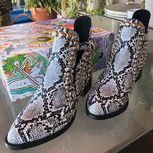 Rylance-St-Grey Snake Silver Booties